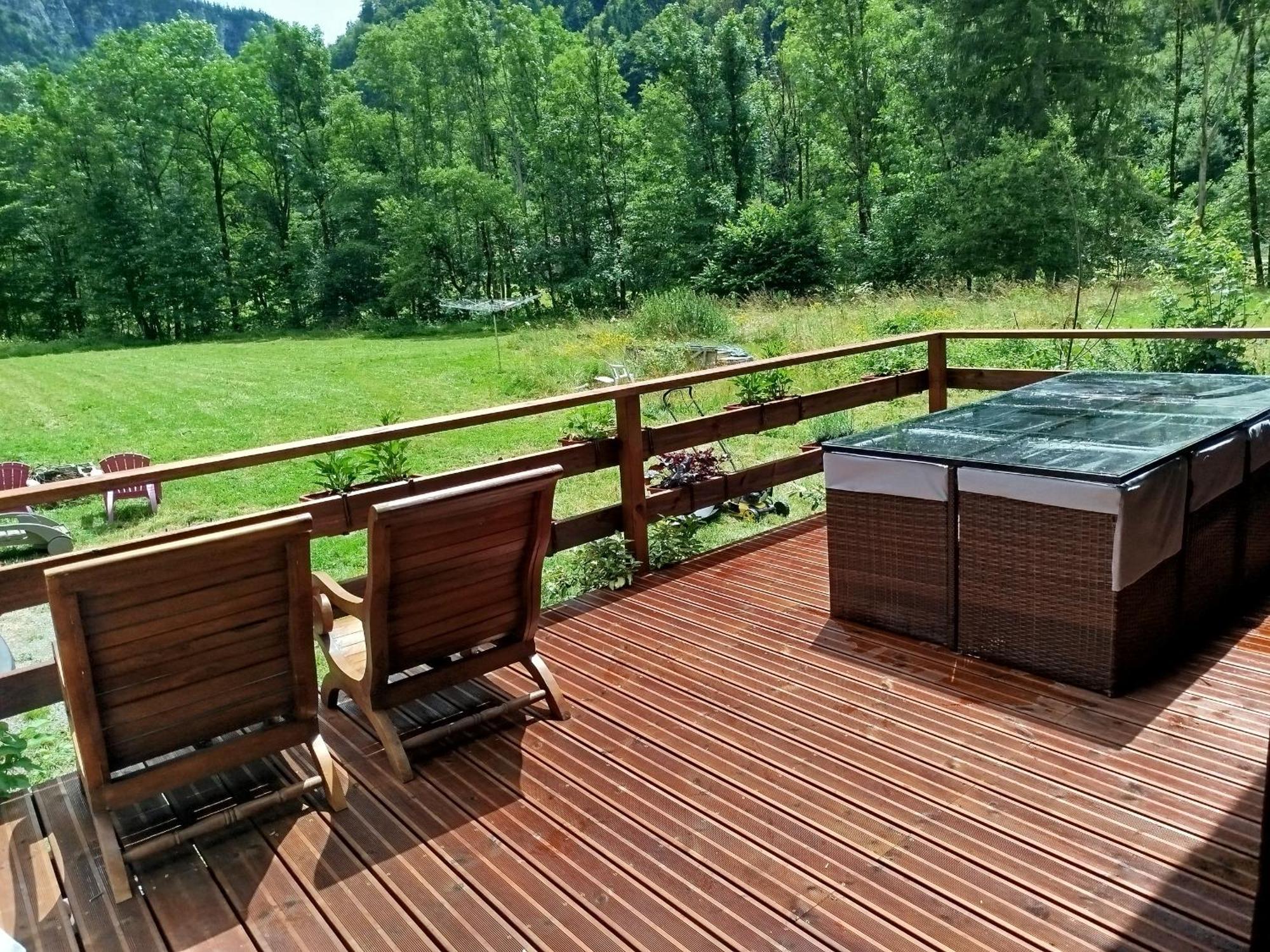 Chalet 8 Personnes + Grand Terrain Et Riviere Entremont Ngoại thất bức ảnh